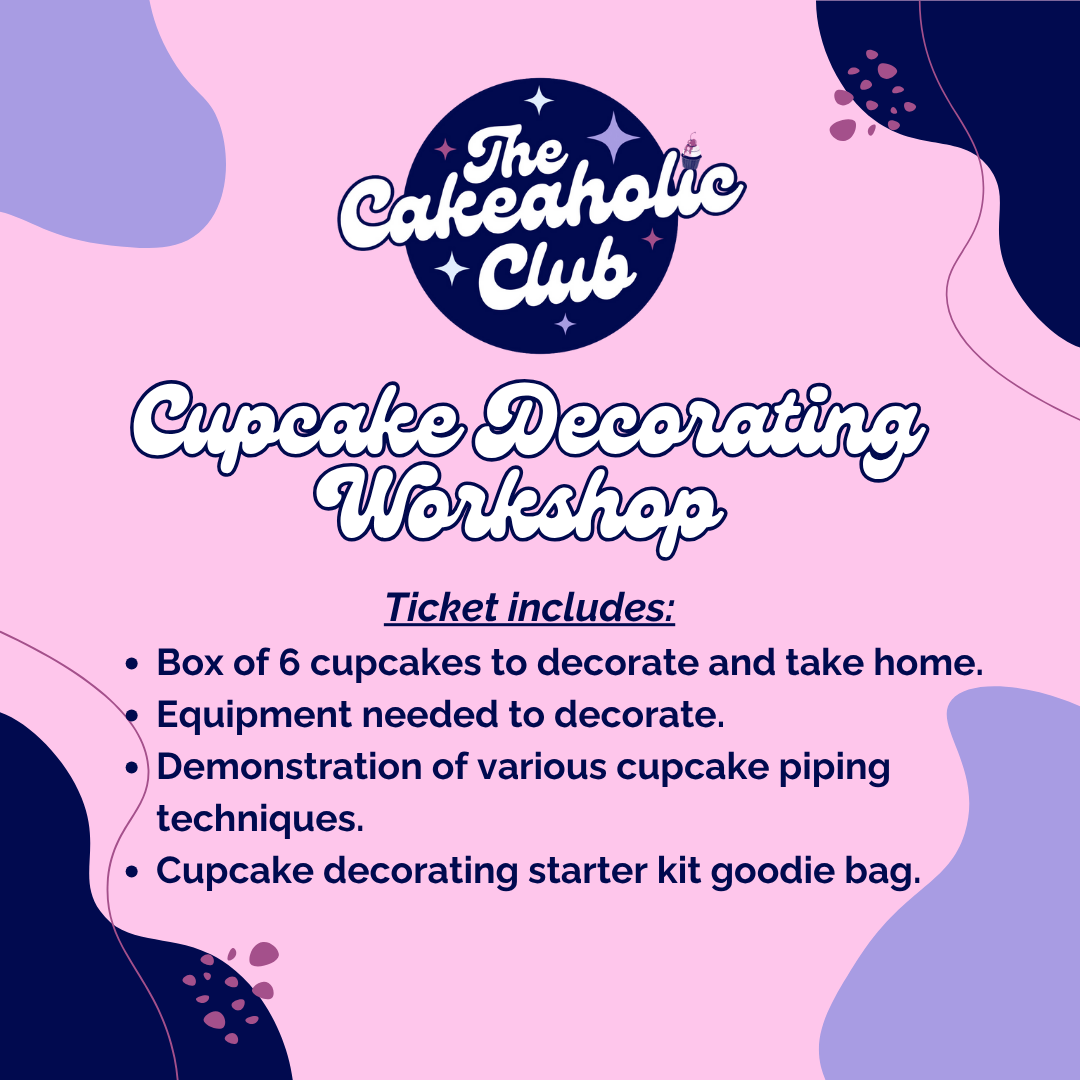 Cupcake Decorating Workshop Ticket 17/08