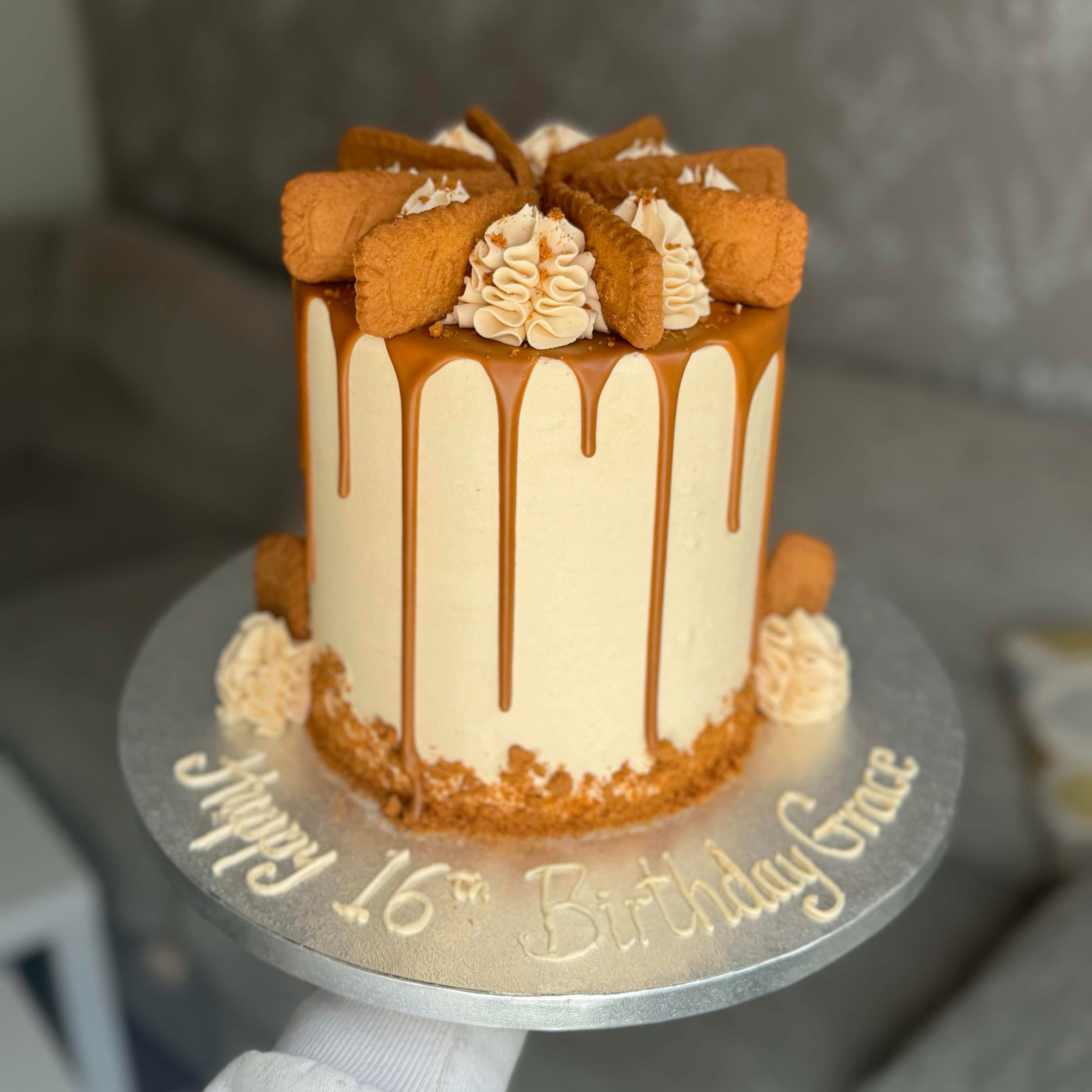 Decorated celebration cake