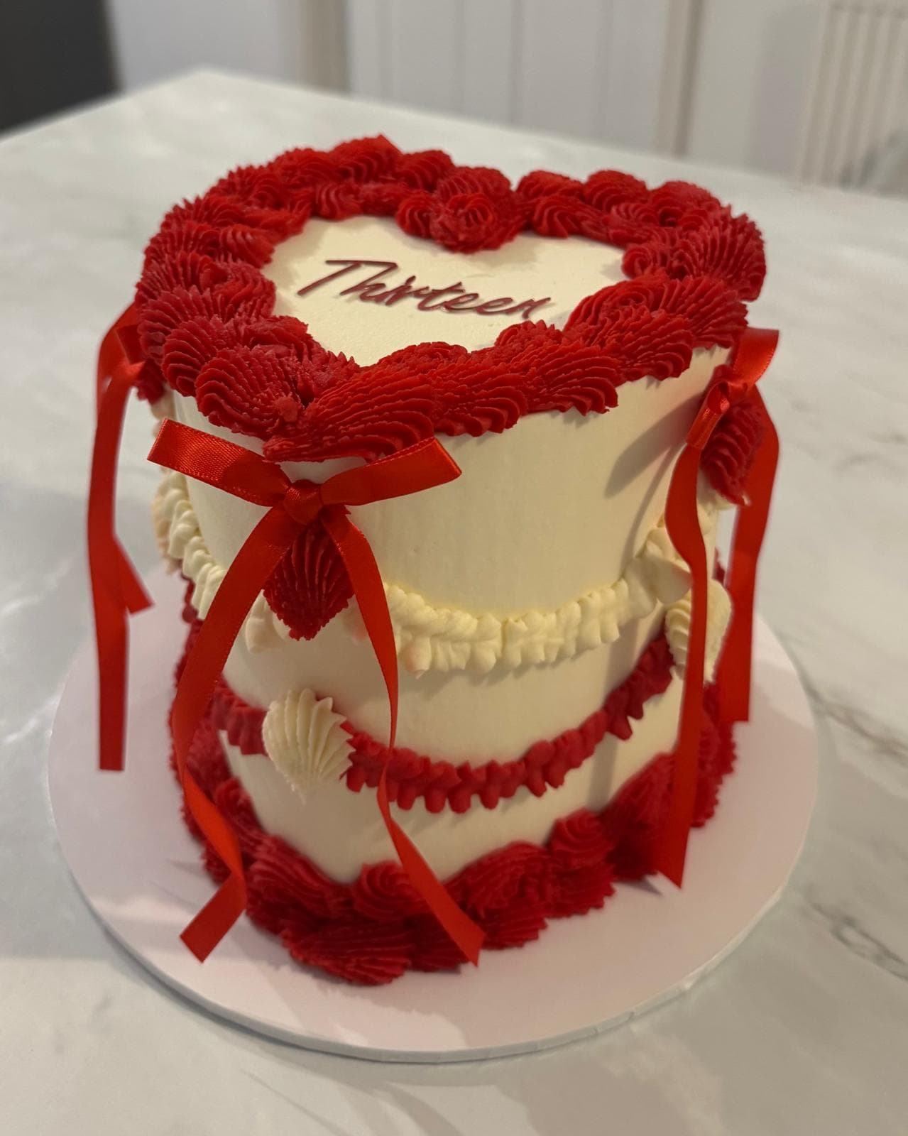 Heart cake design