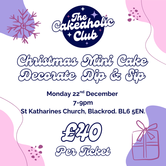 Christmas Themed Mini Cake Decorate, Dip and Sip 22/12